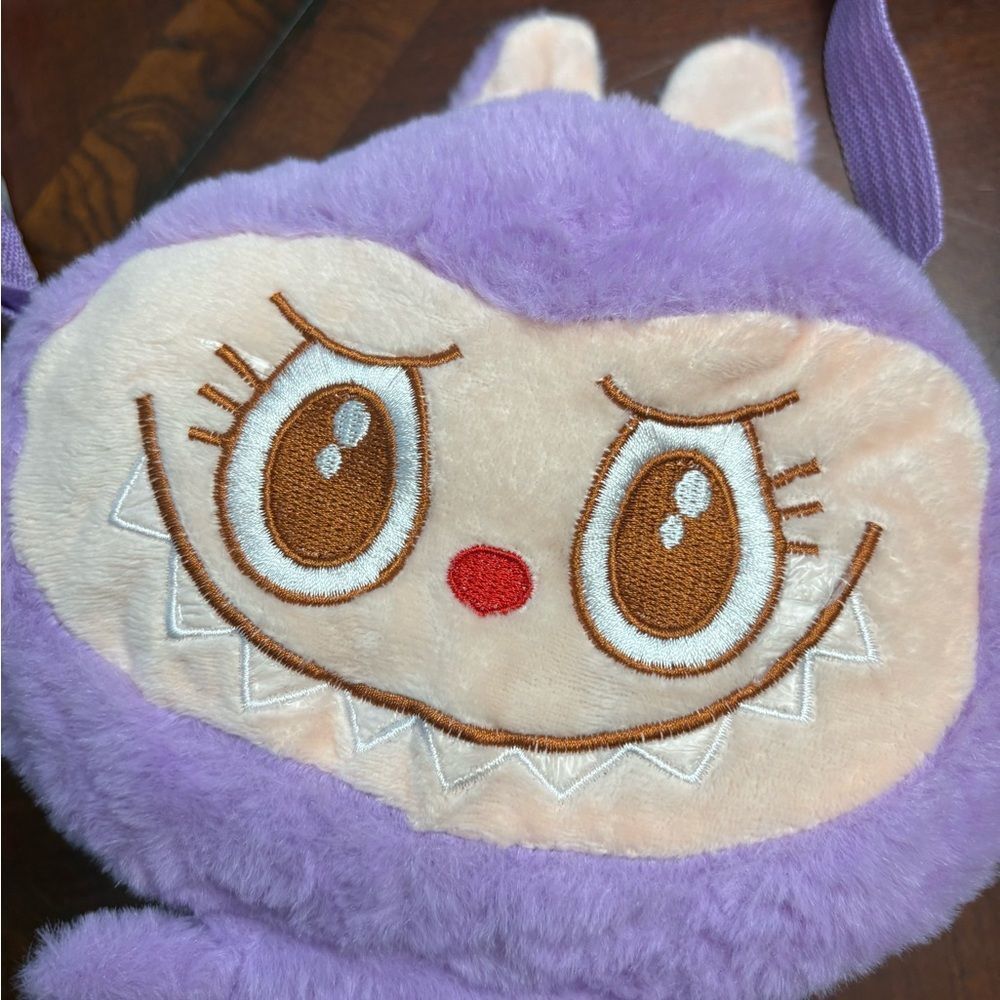 Brand new labubu plush purple bag crossbody - Picture 3 of 5
